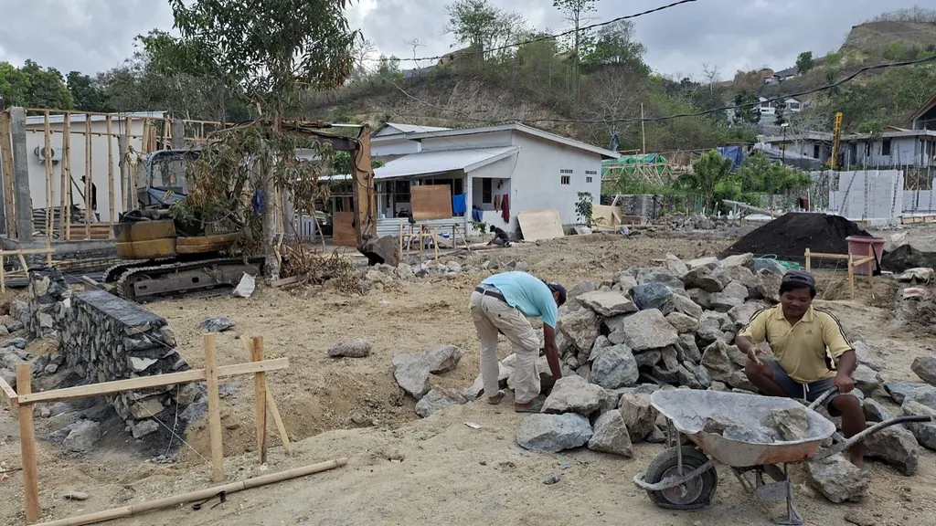 Groundworks on the Habitat CoLiving site in Kuta, September 2026