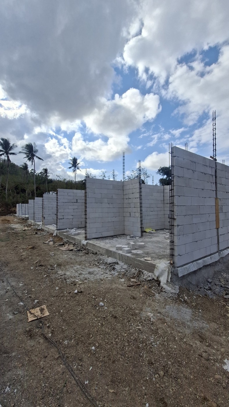 Unit walls under construction, September 2026