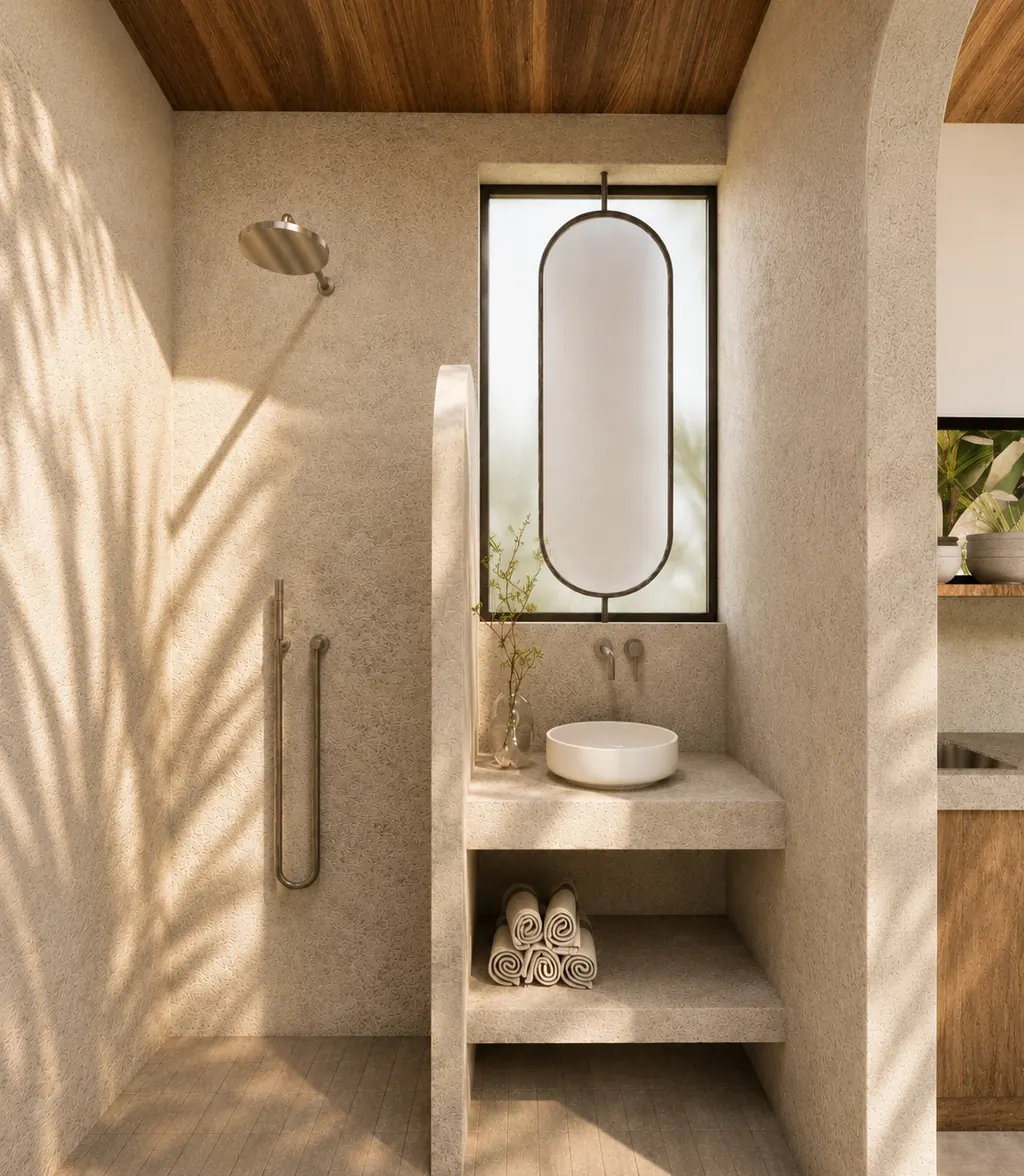 Private bathroom with shower