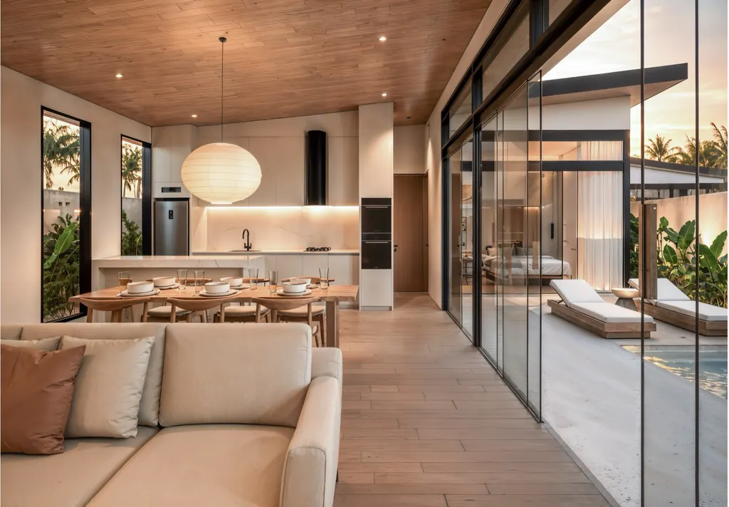 Interior of a Habitat Vibe villa in central Kuta